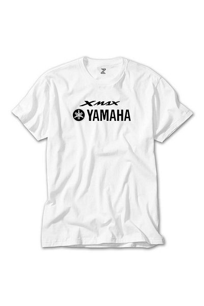 CrowsGate Yamha Xmax Text White T-Shirt