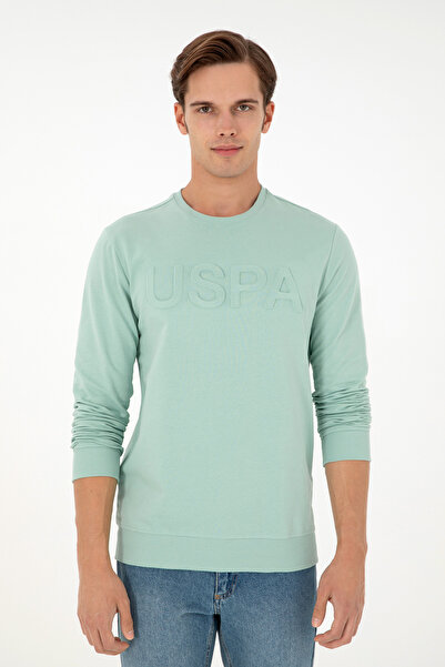 U.S. Polo Assn. Ανδρικό φούτερ Aqua Green Basic 50289058 -VR048