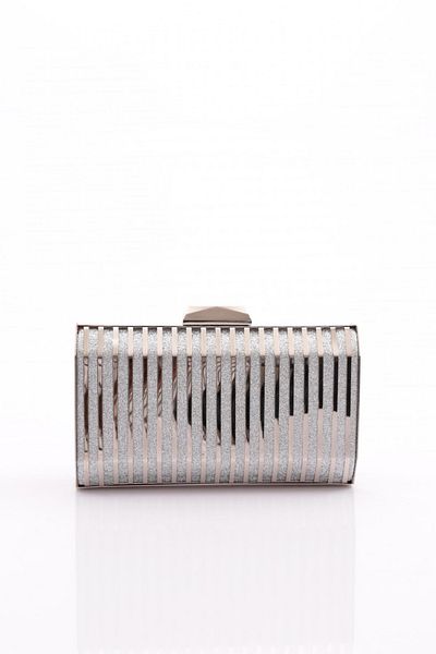 DGN Evening Dress Women's Bag - Sand, Glitter and Silver Detail 7563152