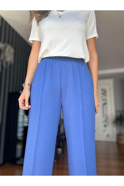 Atelier Derin Blue Modal Fabric Trousers