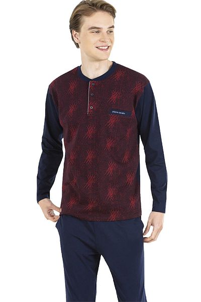 Pierre Cardin Ανδρικό κοστούμι πιτζάμα Jacquard, 100% βαμβάκι