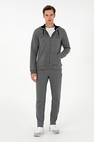 U.S. Polo Assn. Erkek Antrasit Melanj Örme Hırka 50295172-VR081
