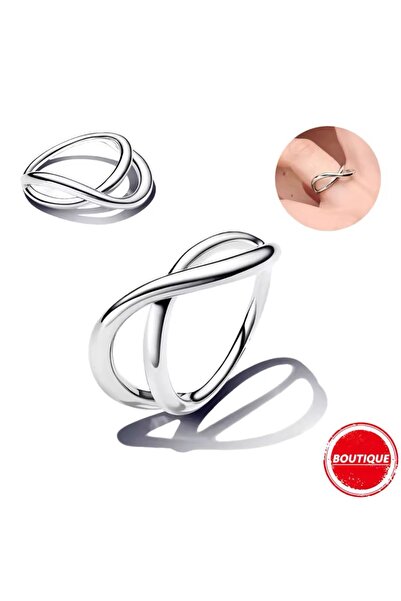 Hector&Co. Jewellery Şekilli Sonsuzluk Gümüş Yüzüğü