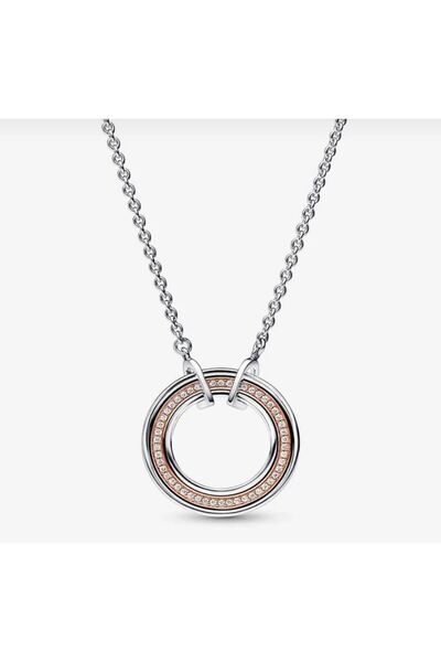 Hector&Co. Jewellery Signature İki Renkli Logo ve Pavé Kolye