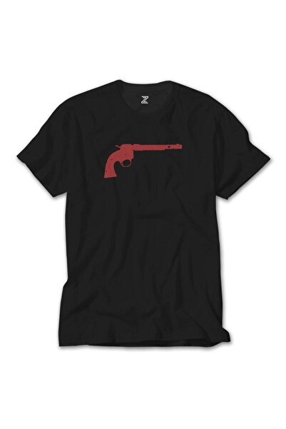 Generic Brand Red Dead Redemption 2 Guns Tricou negru pentru copii 13-14 ani