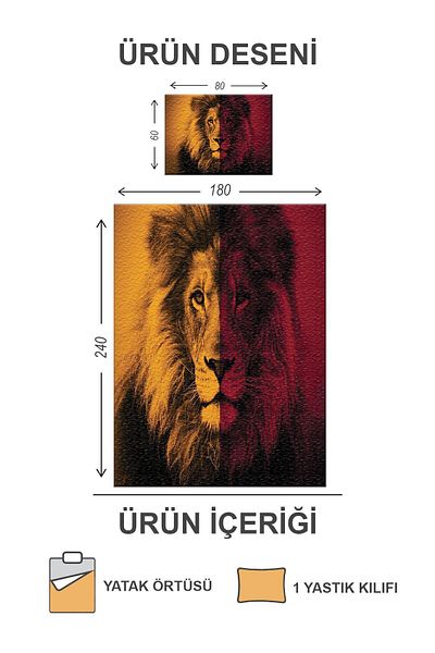 Doruklar Home Collection طقم مفرش سرير مخملي مبطن ومملوء بالقطن