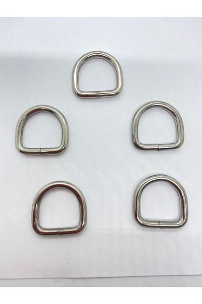 Flea Market 20 τεμάχια D δακτύλιος νικέλιο (2CMX4MM)