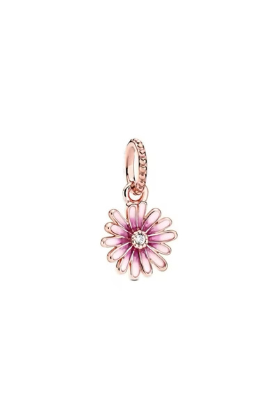 Hector&Co. Jewellery Gümüş Pembe Papatya Sallantılı Charm