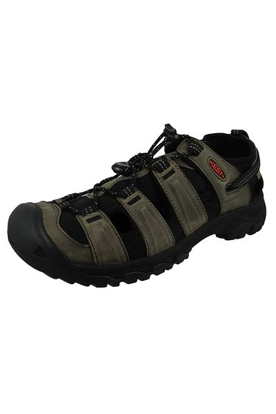 Keen Herren Trekking Sandalen Wanderschuhe Targhee Iii Sandal 1022428 Grau Grey/black Leder Und Textil M