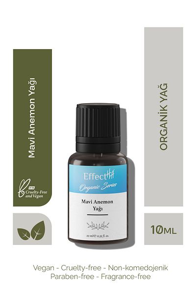 EffectHA Organic Blue Anemone Oil 100% Pure Natural and Additive-Free Essential Oil 10ml