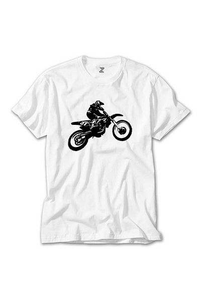CrowsGate Motocross Endurocross White T-Shirt