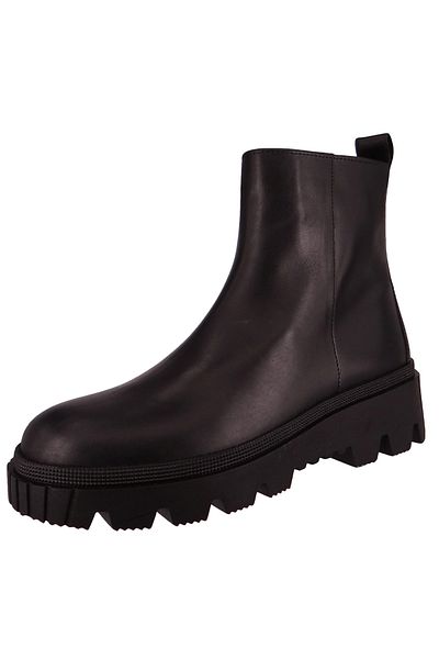 GABOR Damen Elegante Black Leder Stiefelette - F-Weite 31.820