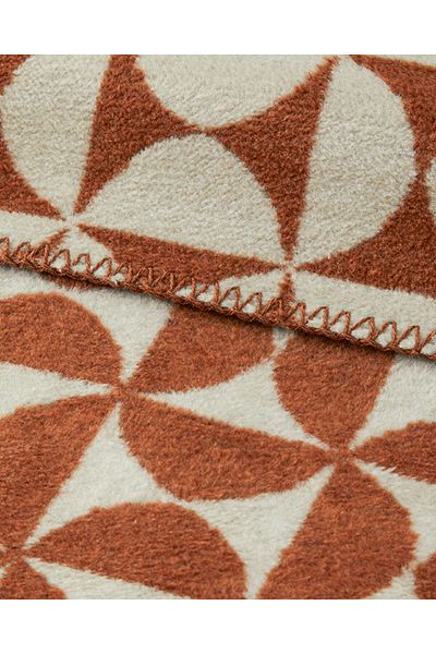 English Home Circle Art Βαμβακερή κουβέρτα διπλή 200x220 εκ. Πήλινη