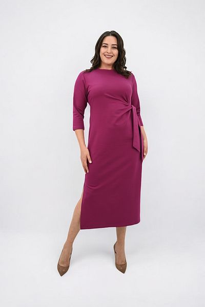 Koza Butik Women's Large Size Waist Tie Detailed Dress 5274-25