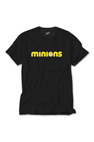 CrowsGate Μαύρο μπλουζάκι με λογότυπο Minions