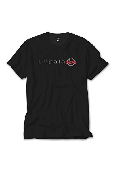 CrowsGate Tricou negru cu logo Chevrolet Impala SS pentru copii, 13-14 ani