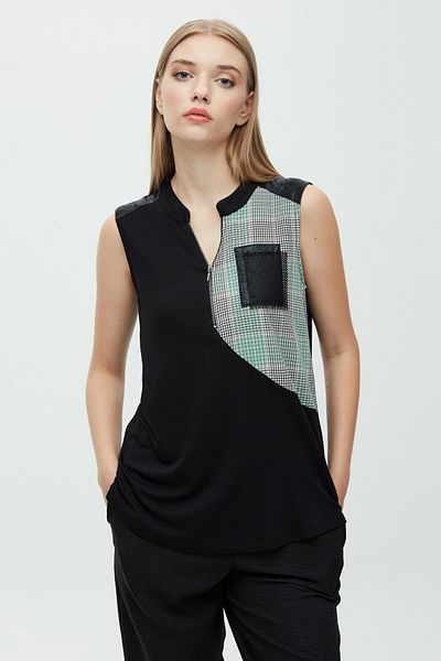 DAIDO Plaid sleeveless tank top