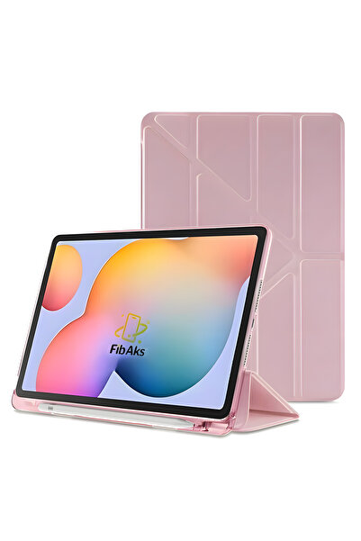 Fibaks Samsung Galaxy Tab A8 10.5 Sm-x200 2021 Uyumlu Kalem Bölmeli Arkası Yumuşak Koruyucu Silikon Kılıf