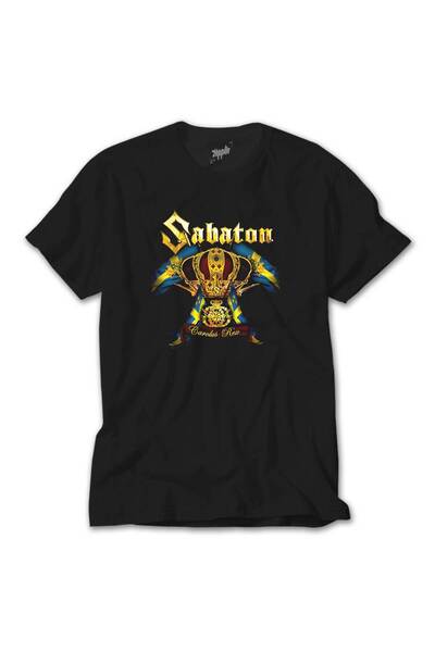 Generic Brand Μαύρο μπλουζάκι Sabaton Carolus Rex