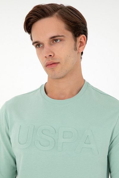 U.S. Polo Assn. Ανδρικό φούτερ Aqua Green Basic 50289058 -VR048