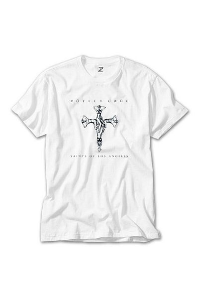 Z zepplin Λευκό μπλουζάκι Mötley Crüe Saints Of Los Angeles