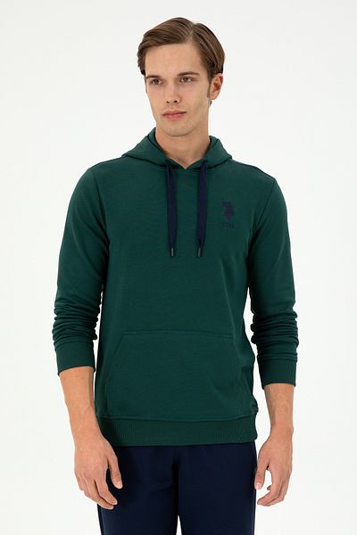 U.S. Polo Assn. Men's Dark Green Basic Sweatshirt 50289059 -Vr079