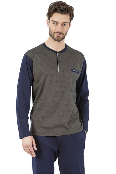 Pierre Cardin Σετ ανδρικές πιτζάμες - 100% βαμβάκι, ζακάρ κουτί