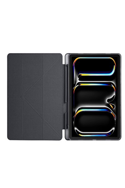 TEKNETSTORE iPad Pro 11 M4 M5 2024 2025 11 Inch Case with Pen Holder, Stand, Sleep Mode, Silicone Back, Smart Case