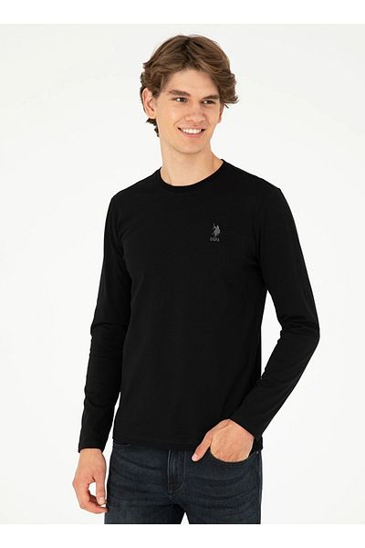 U.S. Polo Assn. BAZA. Polo Assn. Hanorac negru Slim Fit pentru bărbați - G081SZ082.000. 1926794   DMLS