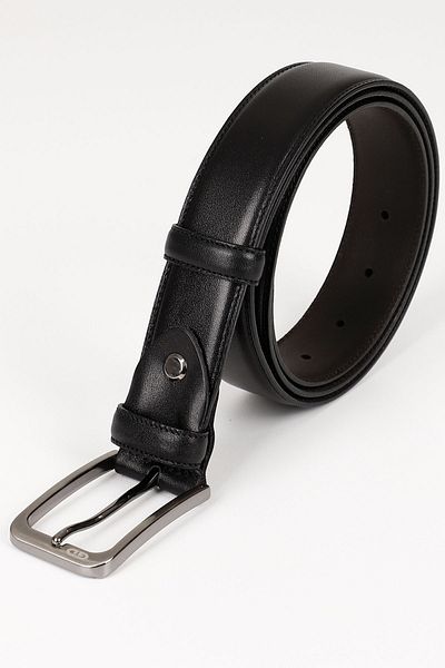 GÖNDERİ(R) BLACK Gön Genuine Leather Men's Belt 13451