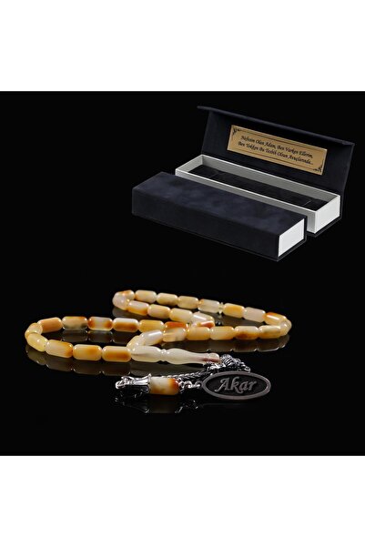 TESBİHCİBABA Hareli İsme Özel Kapsül Kesim  Damla Kehribar Tesbih