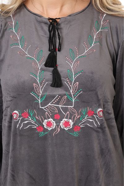 mervemoda ΓΥΝΑΙΚΕΙΟ ΜΑΚΡΙΜΑΝΙΚΟ ΒΕΛΟΥΔΙ ΦΟΡΕΜΑ