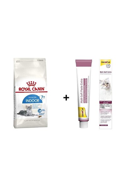 Royal Canin İndoor 7+ Yaşlı Kuru Kedi Maması 1,5 Kg+ Gimcat Malt 100 Gr