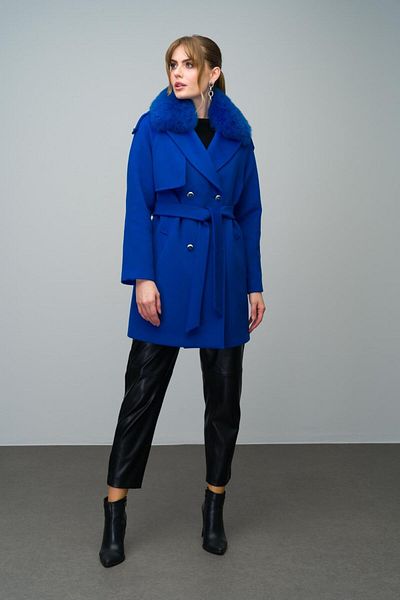Olcay Cashmere Coat - Removable Shearling Epaulette and Cape Detail, Saks 3007-Tk