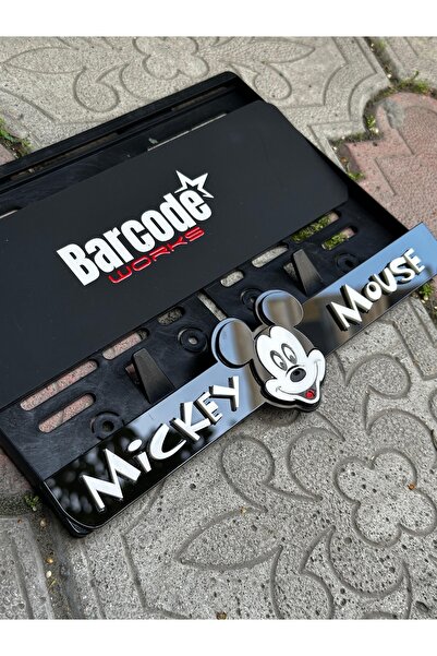 Barcode Works Mickey Mause Motorsiklet Plakalık Takmatik