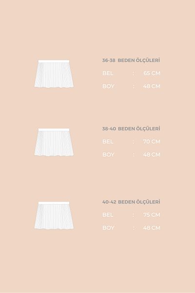 Luppo Club Elastic Pleated Ecru Women's Underwear Rukayyel
