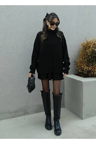 Hotfashion KAZAK ETEK İKİLİ TAKIM SİYAH