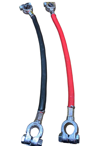 POLATLI OTO AKSESUAR AKÜ PARALEL BAĞLANTI KABLOSU KIRMIZI SİYAH 38 CM ( 2 ADET )