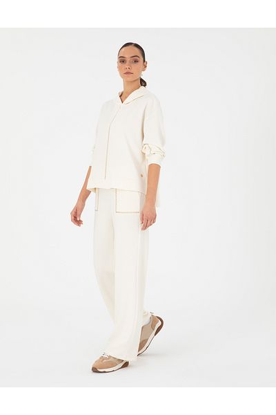 Pierre Cardin بنطال رياضي بقصة فضفاضة من إكرو 50291041 -VR019
