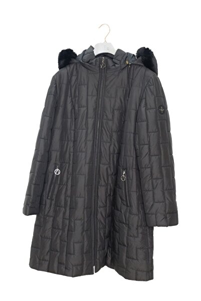 Trenç Suni Kürklü Şişme Kaban 5411