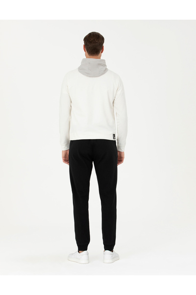 Pierre Cardin Siyah Şardonlu 2 İplik Fermuarlı Cep %100 Pamuk Eşofman Altı 50279549-VR046
