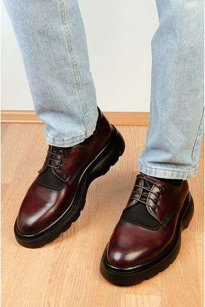 CARVAO Clamo Genuine Leather Men's Classic Shoes, Lace-Up Classic Shoes, Leather Classic Shoes