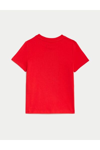 Marks & Spencer Saf Pamuklu Spider-man™ T-shirt (2-8 YAŞ)