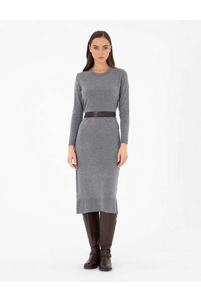 Pierre Cardin Anthracite Regular Fit Knitwear Dress 50296580 -Vr006