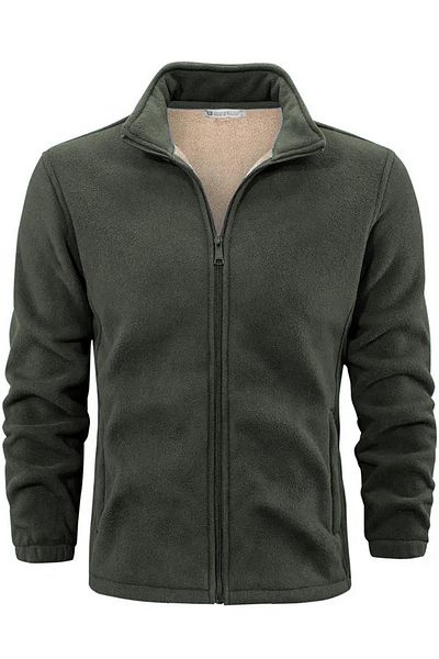 GHASSY CO. Ανδρικό Fleece Jacket - Ultra Heat, βελούδινη επένδυση, τσέπες και πλήρες φερμουάρ