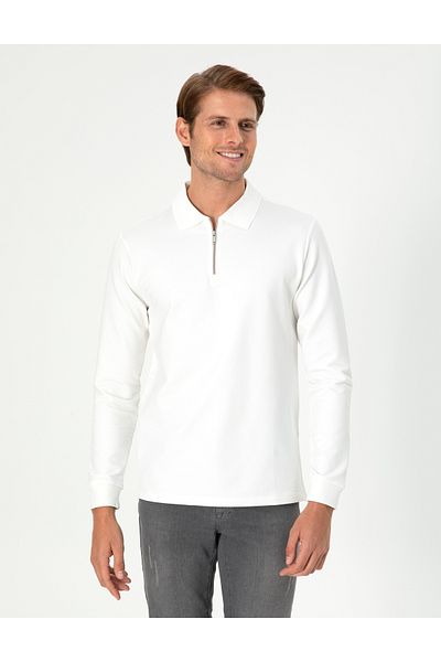 Pierre Cardin Εκρου Regular Fit Φούτερ 50296504-VR019