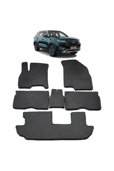 Bod Chery Tiggo 8 Pro Max 7 Koltuk 3d Havuzlu Paspas 2024-sonrası Siyah