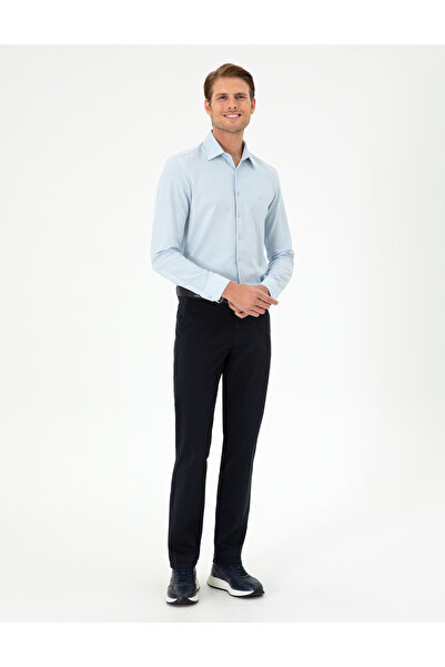 Pierre Cardin Lacivert Regular Fit Kanvas Pantolon 50292505-VR033
