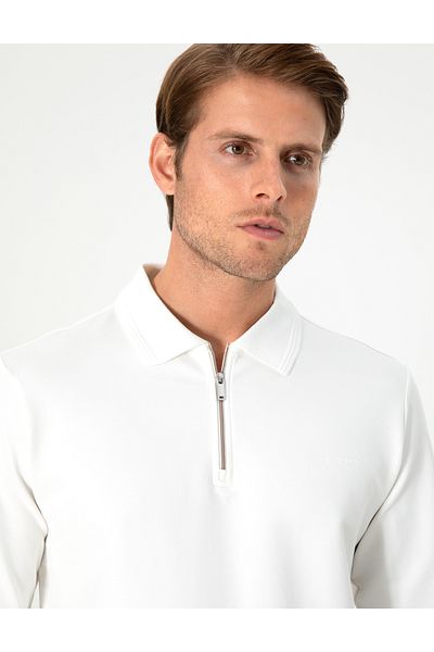 Pierre Cardin Εκρου Regular Fit Φούτερ 50296504-VR019