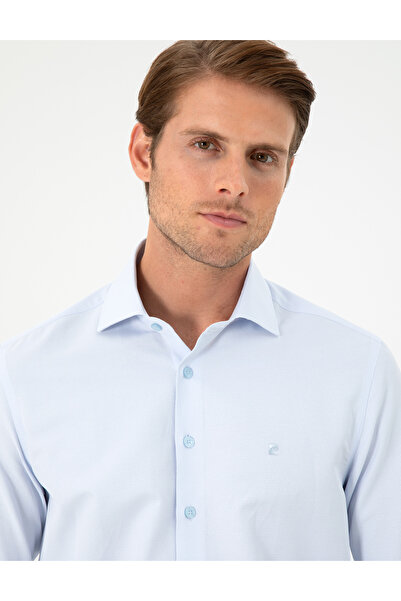 Pierre Cardin Açık Mavi Slim Fit Uzun Kollu Gömlek 50296573-VR003